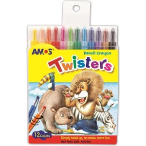 Silky Twisters Üçü Bir Arada Jel Tipi Mum Boya 12 Renk