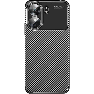 Case Street Xiaomi Redmi 13C Kılıf Negro Karbon Kamera Korumalı Silikon Lüx Siyah