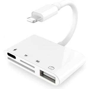 Lightning To USB Lightning Micro Sd Tf Kart Okuyucu Çevirici Dönüştürücü Adaptör