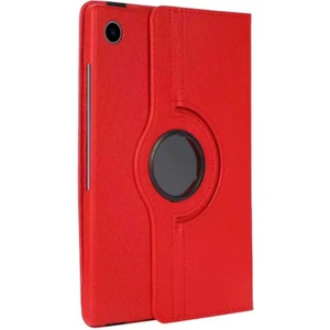 Case Street Casestreet Samsung Galaxy Tab A9+ Plus X210 Kılıf Kapaklı Standlı 360 Dönebilen Koruma Dn1 Kırmızı