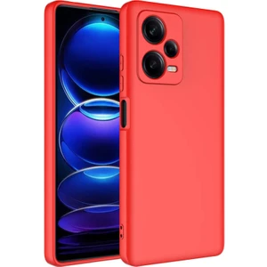 Case Street Xiaomi Redmi Note 12 Pro Plus 5g Kılıf Mara Lansman Silikon Mat Soft Kamera Korumalı Kırmızı