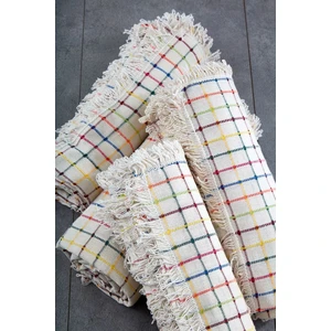 Miss Linda Home Collection %100 Pamuklu Buldan Işi Çok Renkli Çekyat Örtüsü (180*180 Cm)