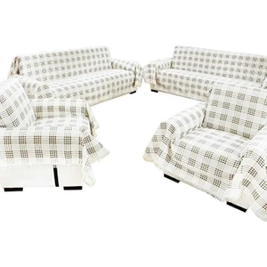 Miss Linda Home Collection Pamuklu Buldan Işi  Çekyat Örtüsü En Büyük Boy Oturma Grubu Örtüsü (350'Lİ Takım)