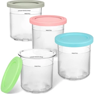 NC300, NC301 Vs NC299AMZ Serisi (4 Paket) ile Uyumlu Ninja Creami Için Yedek Pintler ve Kapaklar (Yurt Dışından)