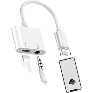 Lightning To 3.5mm Adapter Kablo, Iphone Uyumlu Ses, Aux Kablo Dönüştücü Adaptör