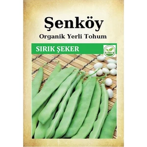 Yerli Sırık Şeker Fasulye Tohumu Doğal Ata Tohum Pakette 25 Gr 60 Tohum + Sebze Tohumu