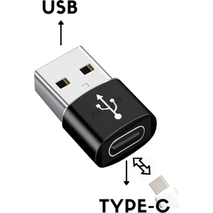 USB To Type-C 3.0 Veri Aktarımı Otg Çevirici Usb'den Type-C'ye Dönüştürücü Adaptör Yüksek Hızlı