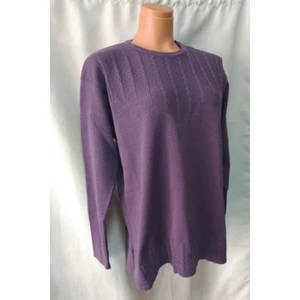 Anne Kalın Açık Mor Triko Kazak Kullanışlı Sık Güzel Kaliteli