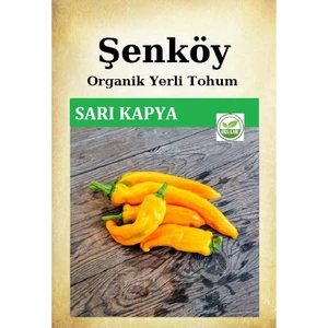 Yerli Tatlı Sarı Kapya Biber Tohumu Doğal Ata Tohum Pakette 100 Tohum + Sebze Tohumu