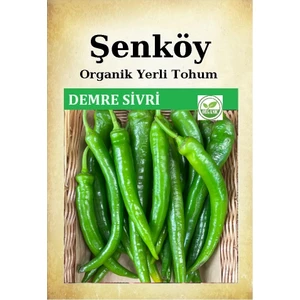 Yerli Tatlı Demre Sivri Biber Tohumu Doğal Ata Tohum Pakette 100 Tohum + Sebze Tohumu