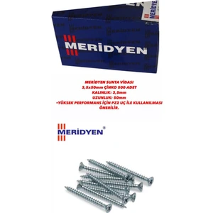 Sunta Vidası 3,5X50 mm Çinko 500 Adet