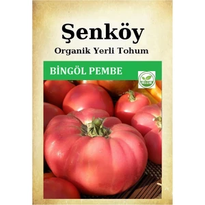Yerli Bingöl Pembe Köy Domates Tohumu Pembe Tabak Domates Doğal Ata Tohum Pakette 100 Tohum