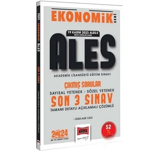 Yargı Yayınevi 2024 ALES Ekonomik Seri Çıkmış Sorular Tamamı Çözümlü Son 3 Sınav