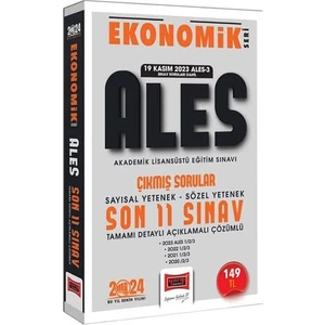 Yargı Yayınevi 2024 ALES Ekonomik Seri Çıkmış Sorular Tamamı Çözümlü Son 11 Sınav