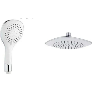 Beyaz Lüx Tepe Yağmurlama Duş Seti Lüx Robotu Tepe Duş Başlığı ve El Duşu