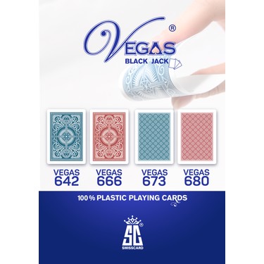 Vegas 673 Plastik Oyun Kartı Kartı (Black Jack, 21, Var Var, Fiyatı