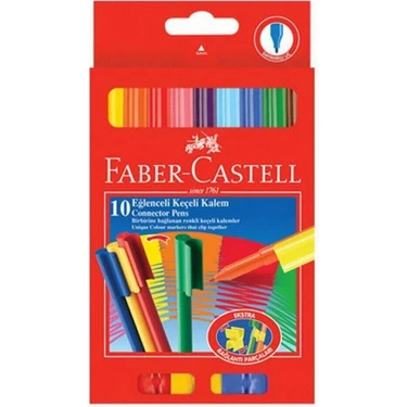 Fabercastell Eğlenceli Keçeli Kalem 10 Renk