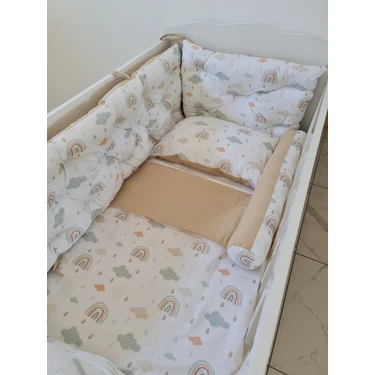 Babynest Dünyası 60X120 Çift Yönlü Beşik 4 Kenar Koruma (Yılan Yastık