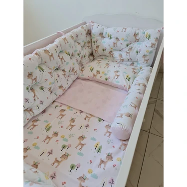 Babynest Dünyası 60X120 Çift Yönlü Beşik 4 Kenar Koruma (Yılan Yastık