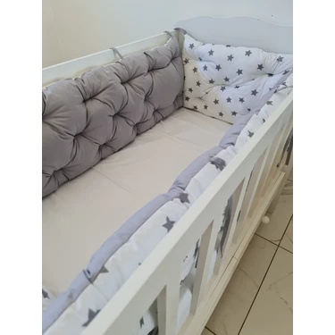 Babynest Dünyası 60X120 Çift Yönlü Beşik 4 Kenar Koruma (Yılan Yastık