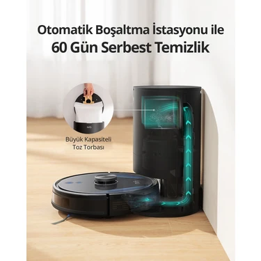 Anker eufy Robovac L35 Hibrid＋ Anker Robovac L35 Hybrid+ Islak Kuru Moplu İstasyonlu Akıllı Fiyatı