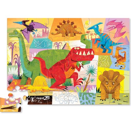 Dekoratif Puzzle - 36 Parça - Dinozor