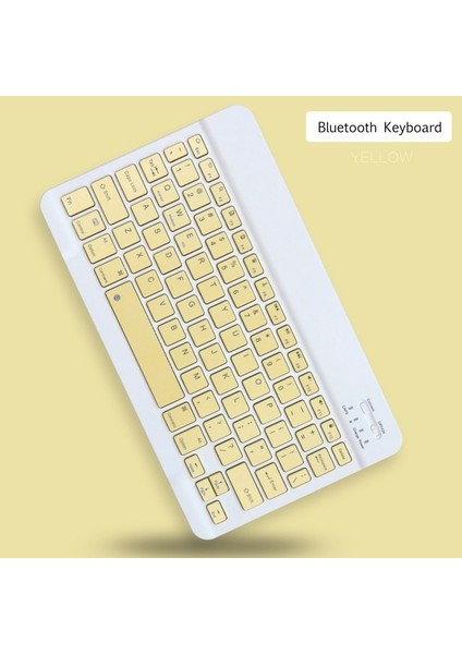 Sarı 1 Bluetooth Klavye Kablosuz Fare Pad Pro 11 2021 12.9 10.5 10.2 Air 4 Huawei Xiaomi Için Iso Için: Android Windows Klavye (Yurt Dışından)