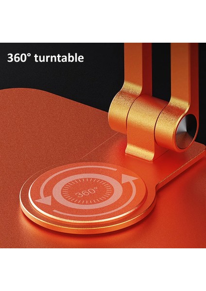 Gri Tablet Standı Masa Yükseltici 360 Rotasyon Çok Açılı Yüksekliği Ayarlanabilir Katlanabilir Tutucu Dock 4-13.9 Inç Telefon iPad Tablet Dizüstü Bilgisayar Için (Yurt Dışından)
