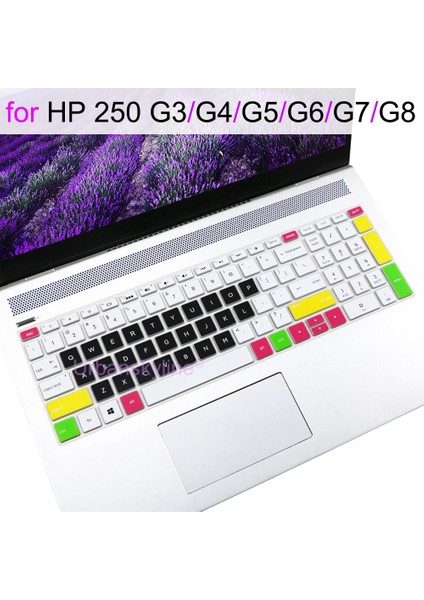Renkli Klavye Kapağı Hp 250 G8 G7 250 G6 250 G5 G4 G3 Temel Silikon Dizüstü Dizüstü Bilgisayar Pc Koruyucu Kılıf Aksesuarı Tpu 15.6 (Yurt Dışından)