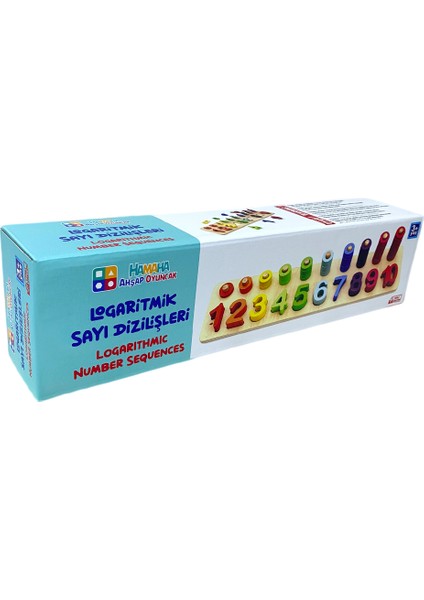 Wooden Toys Doğal Ahşap Eğitici Oyuncak Logaritmik Sayı Dizilişleri HMH-001