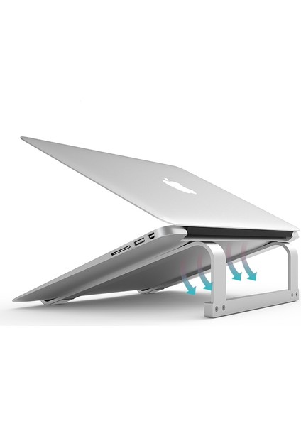 Gri Ayarlanabilir Alüminyum Alaşımlı Katlanır Dizüstü Dizüstü Bilgisayar Standı 11-17 Inç Macbook Pro Lapdesk Için Kaymaz Soğutma Braketi Dizüstü Standı (Yurt Dışından) modelleri