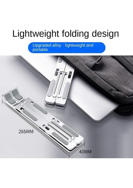 Uzay Benzeri Gri Dizüstü Bilgisayar Tutucusu Katlanır Taşınabilir Depolama Soğutma Alüminyum Alaşımlı Tutucu Kaldırma Braketi Formacbook Için Uygundurlenovoipadaksesuarları (Yurt Dışından) fiyatları