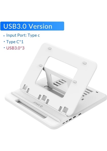 3 Port USB 3.0 Orıco 7 Ayarlanabilir USB 3.0 Dizüstü Bilgisayar Standı Katlanabilir Kaymaz Masaüstü Dizüstü Soğutma Tutucu Dizüstü Bilgisayar Standı (Yurt Dışından)