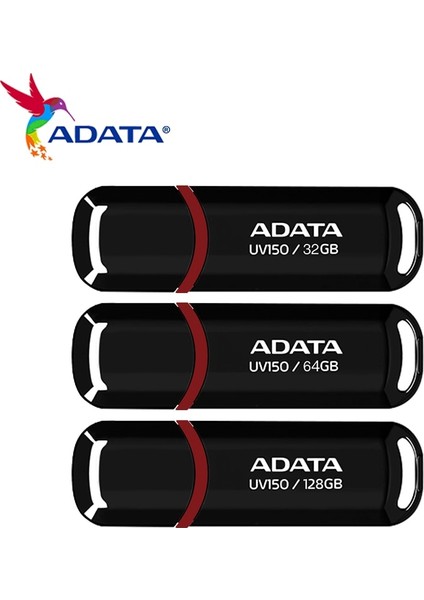 256GB USB 3.2 128GB 256GB USB Flash Sürücü 64GB U Disk Yüksek Hızlı Kalem Sürücü 32GB Pendrive Taşınabilir Flash Sürücü UV150 Siyah Adata (Yurt Dışından) modelleri