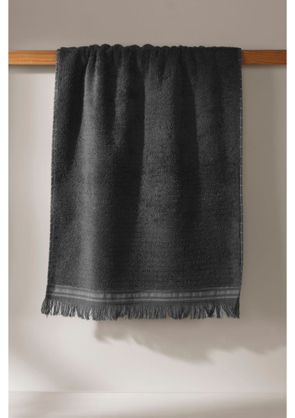 Bliss %100 Pamuk Yüz Havlusu Antrasit 50x90