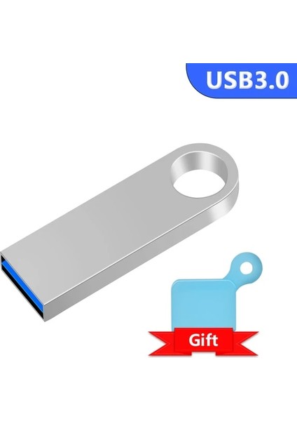 Gümüş 64GB Yüksek Hızlı Pendrive 128GB 64GB 32GB 16GB 8gb Metal USB 3.0 Flash Sürücü Su Geçirmez Memory Stick 8 16 32 64 128 GB USB Flash 64GB (Yurt Dışından)