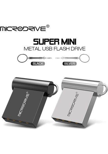 Siyah 128GB Mini Metal USB Flash Sürücü 64GB 32GB 16GB 8gb 4gb Kalem Sürücü Taşınabilir 128GB 256GB 512GB Usb2.0 USB Stick Depolama Flaşı U Disk (Yurt Dışından) fırsatları