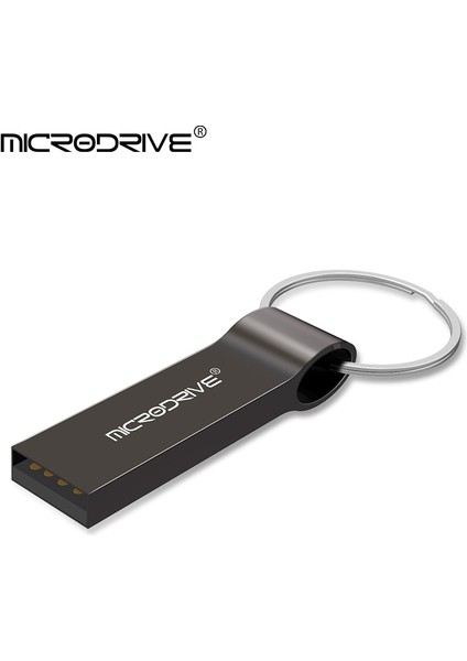 Siyah 128GB Gümüş / Siyah Metal USB Flash Sürücü 4g 8g 16G 32G 64G 128GB 256GB 512GB Memory Stick U Disk Anahtarlık ile Pendrive (Yurt Dışından)