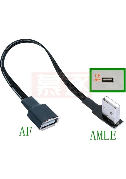 Amle-Af 0.3m 10CM 20CM 50CM USB 2,0 A Sürücüsü, Weibliche 90 Genişletilmiş Sürüm Adaptörü Kablosu USB 2,0, USB 2,0 ile Taşınabilir Ağ Bağlantısı (Yurt Dışından)