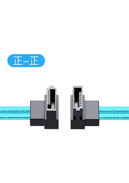 Up-Up 80 cm Dirsek Sata 3.0 Sabit Disk Veri Kablosu Sata3 6 Gbps Hızlı Şarj Kablosu Dıy Düz Yukarı Aşağı Sol Sağ Açılı HDD Sabit Disk Disk (Yurt Dışından)