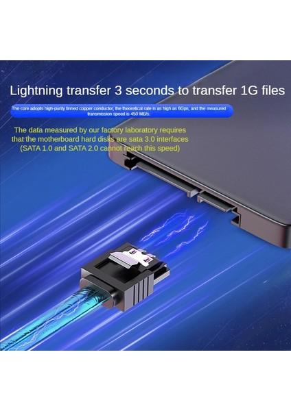 Up-Up 80 cm Dirsek Sata 3.0 Sabit Disk Veri Kablosu Sata3 6 Gbps Hızlı Şarj Kablosu Dıy Düz Yukarı Aşağı Sol Sağ Açılı HDD Sabit Disk Disk (Yurt Dışından)