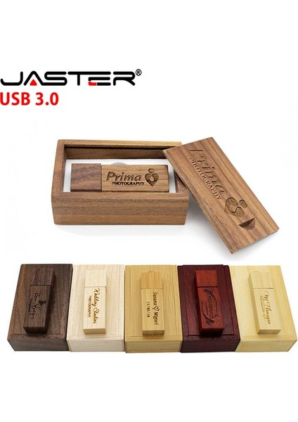Kömürleşmiş Bambu 16GB Jaster USB 3.0 Ahşap Memory Stick USB Flash Sürücü Kalem Sürücü Pendrive 4gb 16GB 32GB 64GB U Disk Düğün Hediyesi Ücretsiz Özel Logo (Yurt Dışından)