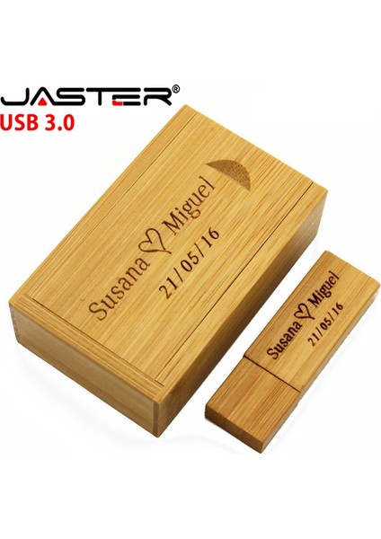 Kömürleşmiş Bambu 16GB Jaster USB 3.0 Ahşap Memory Stick USB Flash Sürücü Kalem Sürücü Pendrive 4gb 16GB 32GB 64GB U Disk Düğün Hediyesi Ücretsiz Özel Logo (Yurt Dışından)