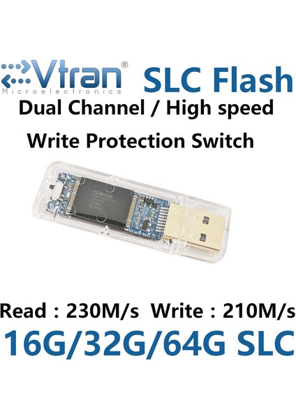 Mavi 32GB OKUMA/YAZMA220MB/S Usb3.0 16G 32G 64G Slc Usb3.0 Yazma Korumalı Anahtar Flashdisk IS903 Slc Pendrive Şeffaf Slc Disk Metal Kasa (Yurt Dışından)