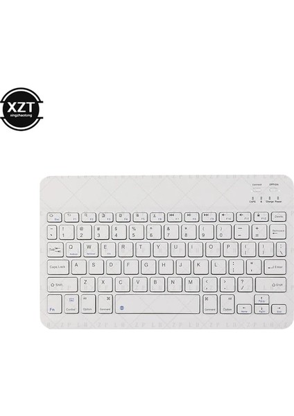 Beyaz Rusça Kablosuz Bluetooth Klavye iPad Dokunmatik Harici Klavye Ofis Için Kablosuz Bluetooth Klavye Telefon Tablet Dizüstü Bilgisayar Için (Yurt Dışından)