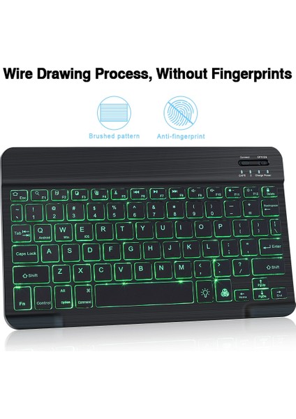 10 Inç Rus Seti Bluetooth Klavye ve Fare Seti Rusça Kablosuz Klavye Ispanya Şarj Edilebilir Klavyeler ipad Telefon Dizüstü Tablet Için (Yurt Dışından) modelleri