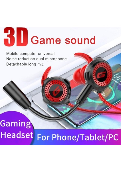 Siyah Pc Versiyonu Oyun Kulaklığı Uzun Mikrofon ile Gamer Kulaklık Için Pubg Ps4 Csgo Casque Hifi 7.1 Telefon Tablet Pc Dizüstü Bilgisayar Için Mikrofon ile (Yurt Dışından)
