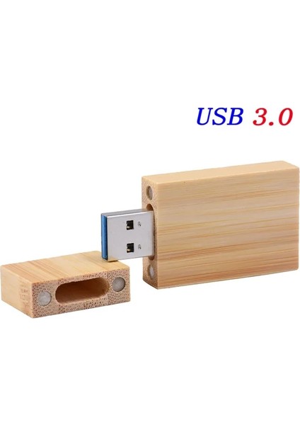 Bambu 64GB Jaster USB 3.0 Ahşap USB + Ahşap Kutu USB Flash Sürücü Pendrive 4gb 8gb 16GB 32GB 64GB Düğün Fotoğrafçılığı Hediye Ücretsiz Özel Logo (Yurt Dışından)