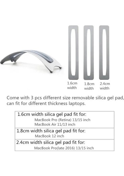 1.6 cm Silika Jel Alüminyum Dikey Dizüstü Bilgisayar Standı Yerden Tasarruf Sağlayan Masa Aksesuarları Masaüstü MacBook Pro Air Için Montajlı Tutucu Dizüstü Bilgisayar Aksesuarları (Yurt Dışından) fiyatları