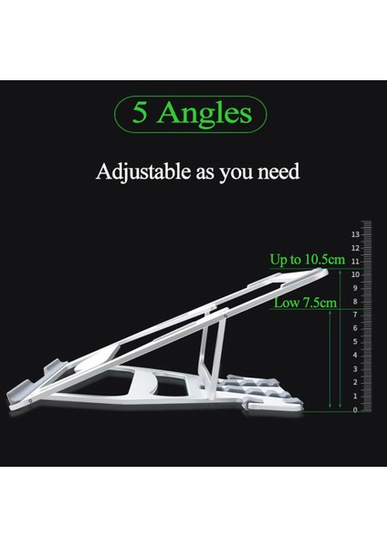 Gümüş Wıwu Laptop Standı MacBook Pro 14.2 Için Alüminyum Ayarlanabilir Soğutma Desteği Dizüstü Pc Tablet Standı MacBook Air Pro 13 Inç (Yurt Dışından) fiyatları